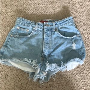 Denim shorts